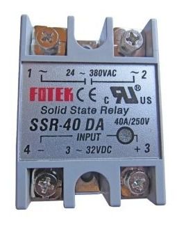 Relé de Estado Sólido Fotek SSR 40DA 250V 3-32V