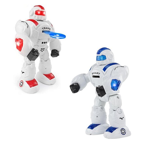 Kit 2 x Robô Smart Gigante Com Controle Remoto 12 Funções