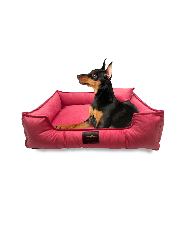 Cama Pet Cachorro & Gato- Suede- Veludo- P- Rosa