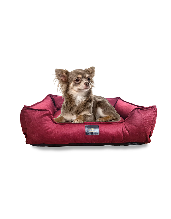 Cama Pet Cachorro & Gato- Suede- Veludo- P- Marsala