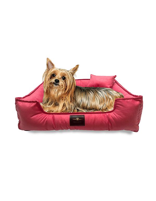 Cama Pet Cachorro & Gato- Suede- Veludo- M- Rosa