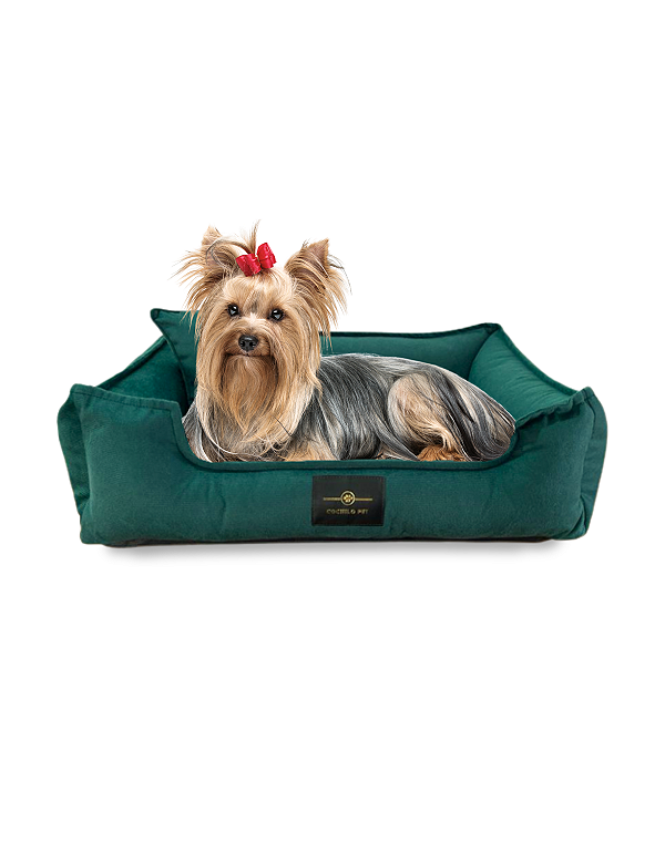 Cama Pet Cachorro & Gato- Suede- Veludo- M- Verde