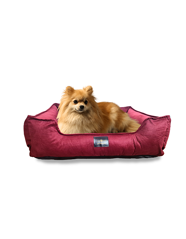Cama Pet Cachorro & Gato- Suede- Veludo- M- Marsala