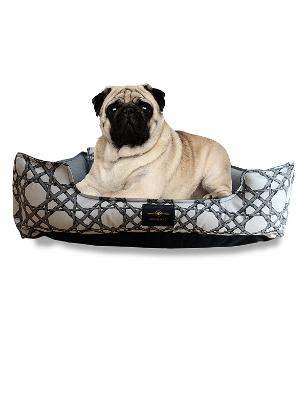 Caminha de Cachorro- Impermeável- Acquablock- G- Cinza Bamboo
