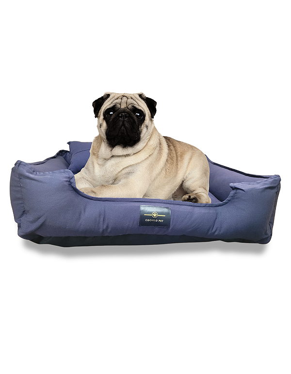 Cama Pet Cachorro & Gato- 100% Algodão- Brim- G- Marinho