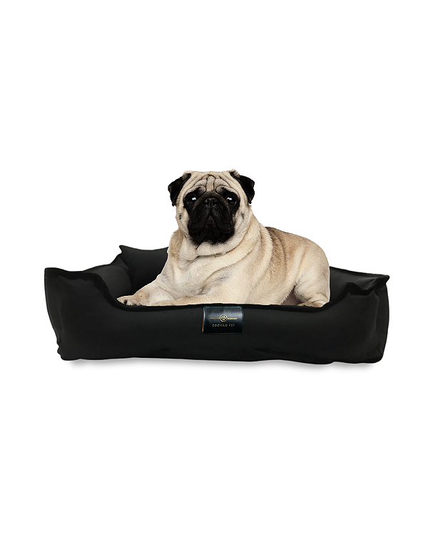 Cama Pet Cachorro & Gato- 100% Algodão- Brim- G- Preto