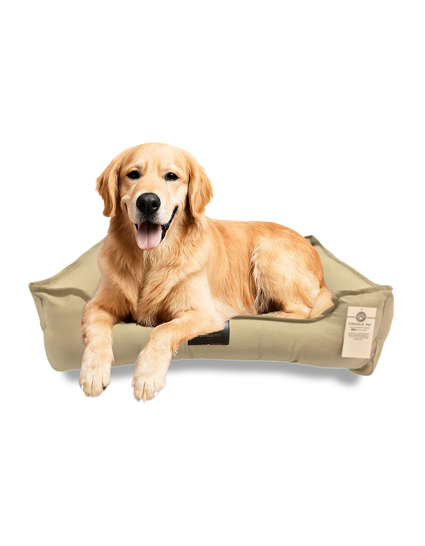 Cama Pet Cachorro & Gato- 100% Algodão- Brim- XG- Caqui