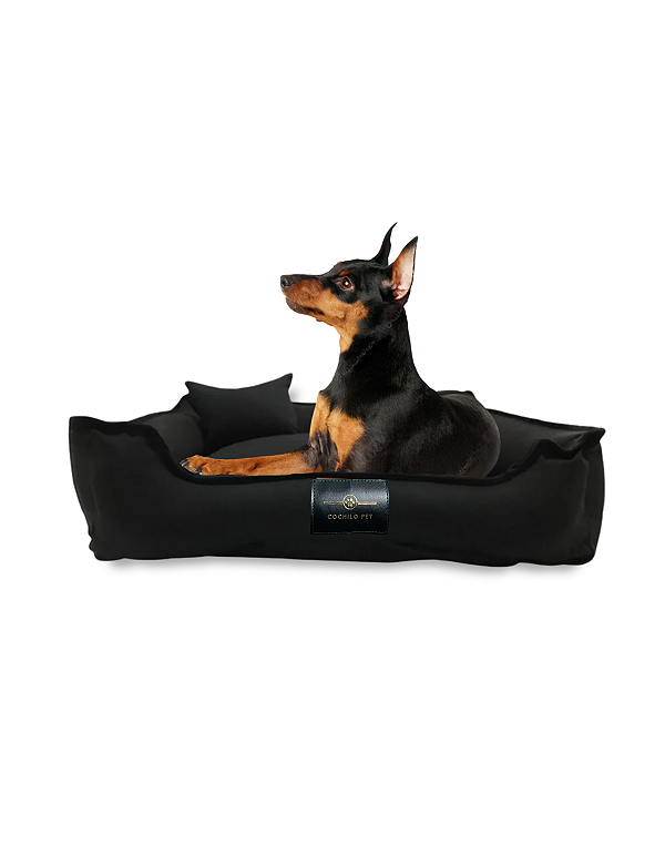 Cama Pet Cachorro Gato- 100% Algodão- Brim- P- Preto