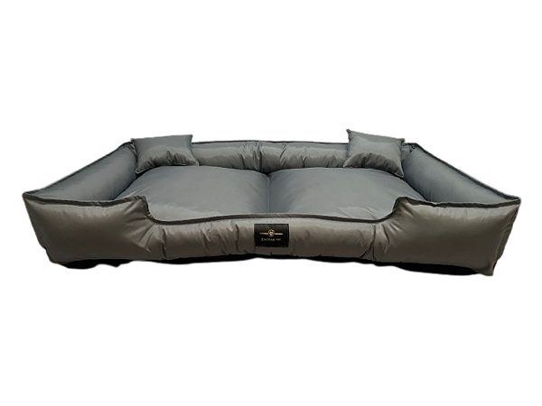Caminha Pet Dupla 135 CM X 101 CM- Impermeável- Nylon- XG- Cinza