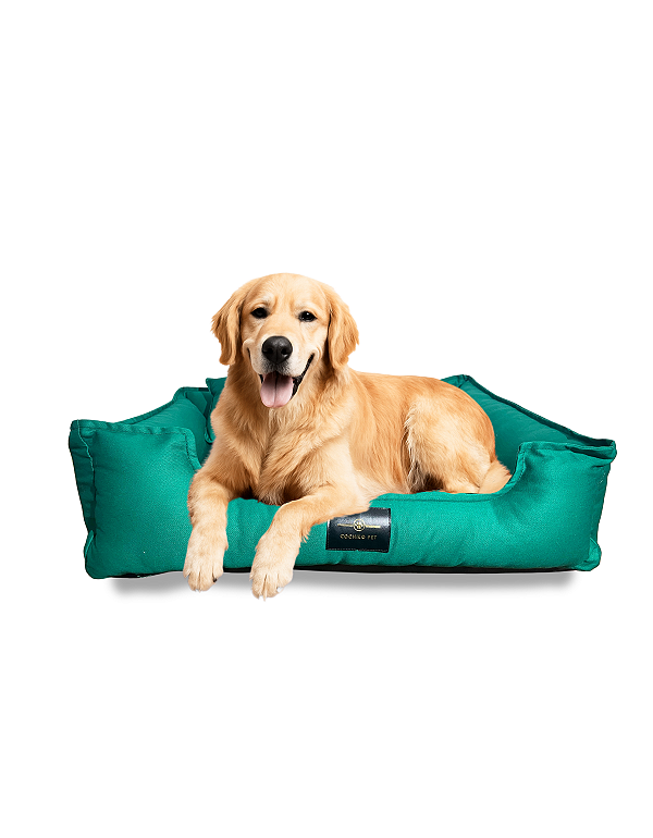 Cama Pet Cachorro & Gato- 100% Algodão- Brim- XG- Verde