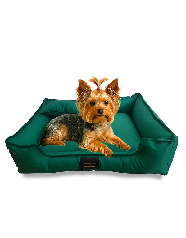 Cama Pet Cachorro & Gato - Impermeável- Nylon- M- Verde-Bandeira