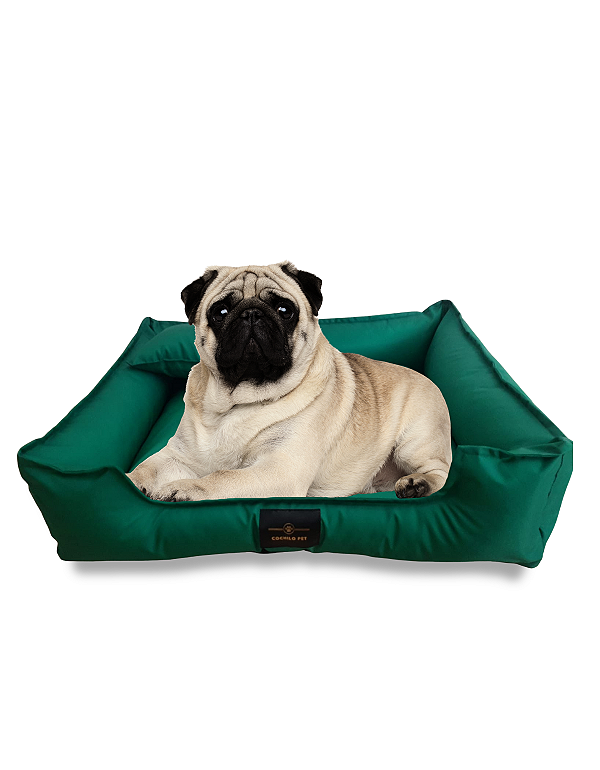 Cama Pet Cachorro & Gato- Impermeável- Nylon- G- Verde-bandeira