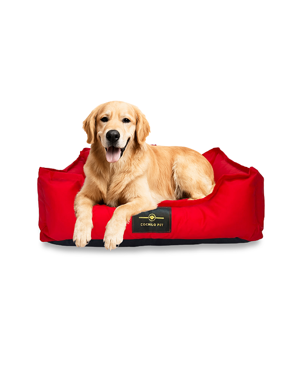 Cama Pet- XG- Impermeável- Nylon- Vermelho- Tradicional