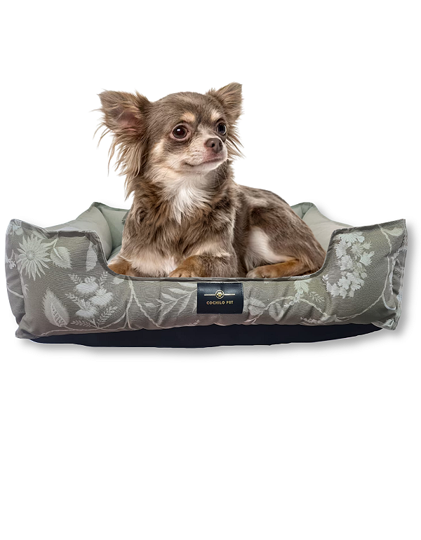 Caminha Pet Cachorro & Gato- Impermeável- Acquablock- P- Bege Floral