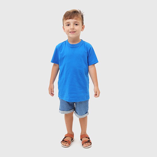 GUARDIÃO CO- CAMISETA T-SHIRT INFÂNTIL- TAMANHO 08- 100% ALGODÃO 30.1- AZUL