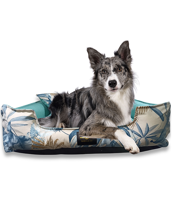 Caminha de Cachorro- Impermeável- Acquablock- GG- Verde Folhas