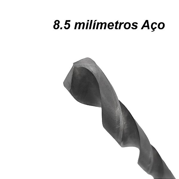 Broca Aço Rápido 8.5 milímetros