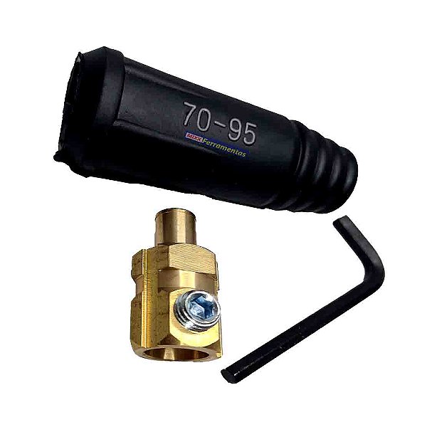 Conector baioneta macho 13 mm para cabo de solda -13887