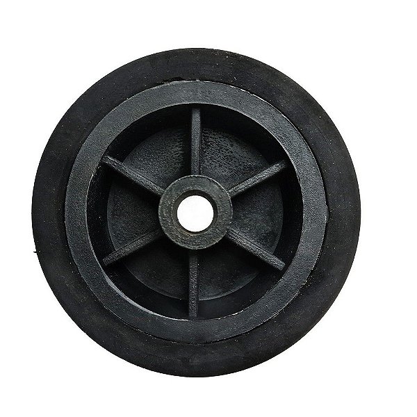 Roda De Borracha 9 Maciça Miolo De Plástico 3131