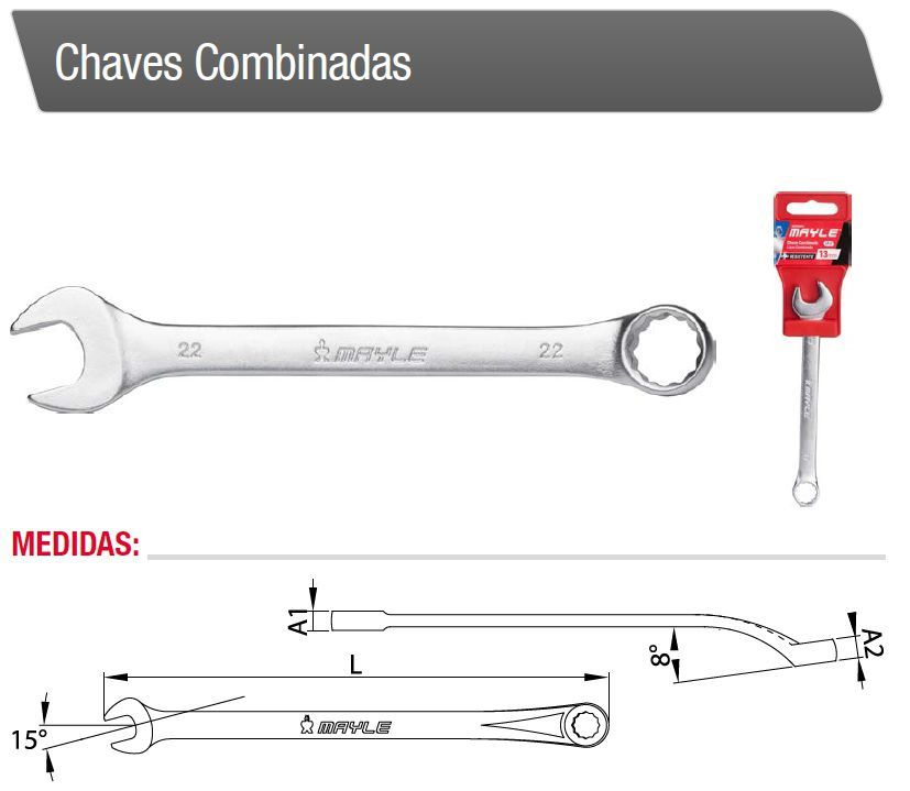 Chave Combinada 24mm Mayle 102021MY * 13118