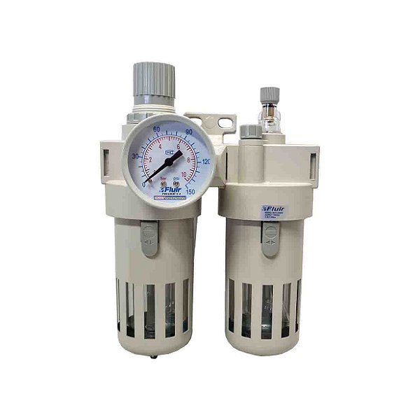 Filtro De Ar e Óleo C/ Regulador 1/2 Fluir 1 Saida Torneira - Para Compressores * 8840