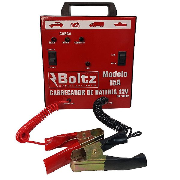 Carregador de Bateria 15A Boltz 12v