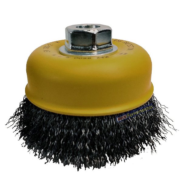 Escova de Aço Carbono 4" Esmerilhadeira * 1696