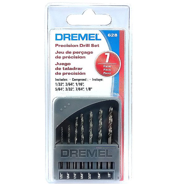 Kit Brocas de 0.8 a 3.2mm com 7 peças Dremel * 9974