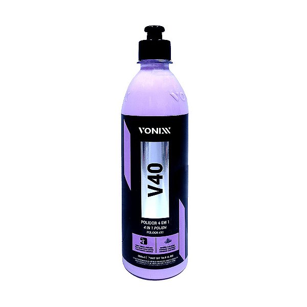 cera automotiva  Polidor V 40   4 em 1 - 500ml - Vonixx * 8982