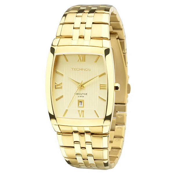 Relógio Technos Masculino Dourado Analógico 1N12MP4X