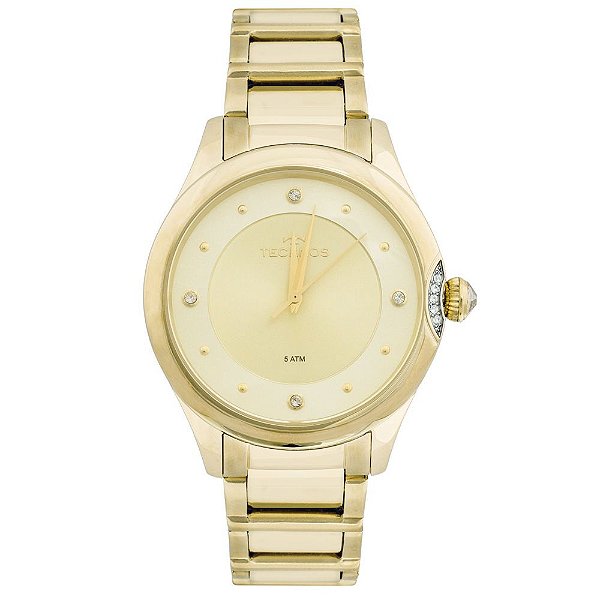 Relógio Technos Feminino Dourado 2035MFR4X