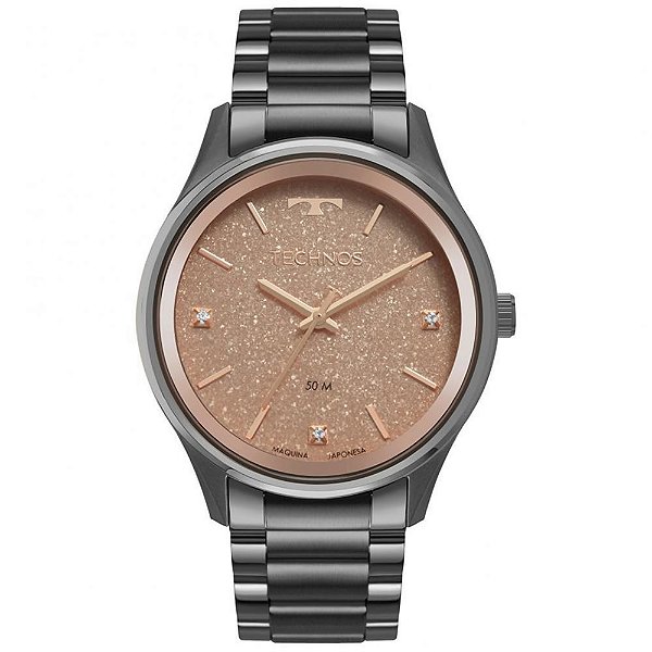 Relógio Technos Feminino Classic Grafite Analógico 2036MMAK4T