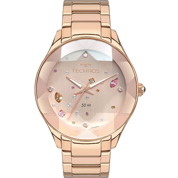 Relógio Technos Feminino Crystal Rose Analógico 2039CA4T