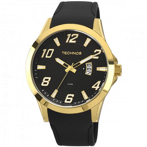 Relógio Technos Masculino Racer Dourado Analógico 2115KQA8P