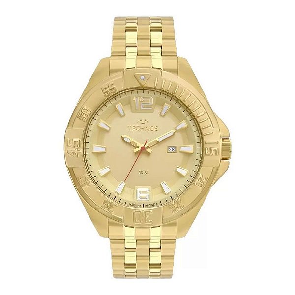 Relógio Technos Dourado Masculino 2115MTO4X