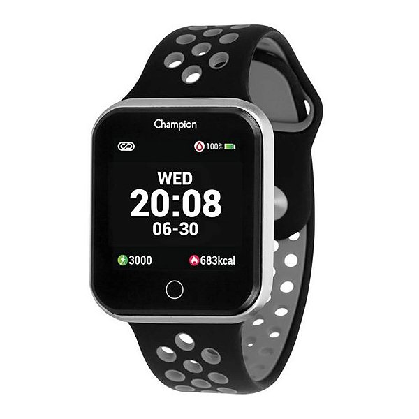 Relógio Champion Smart Watch Prata CH50006C
