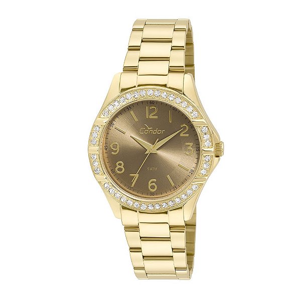 Relógio Condor Feminino Dourado CO2035KUS4M