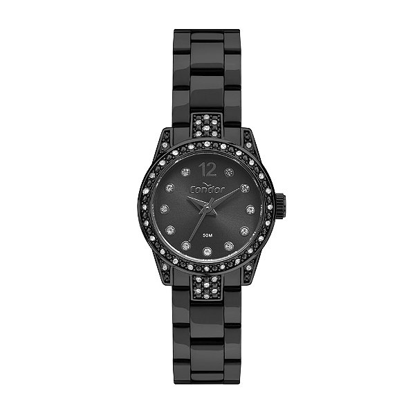 Relógio Condor Feminino Preto Analógico CO2036MUTK4P