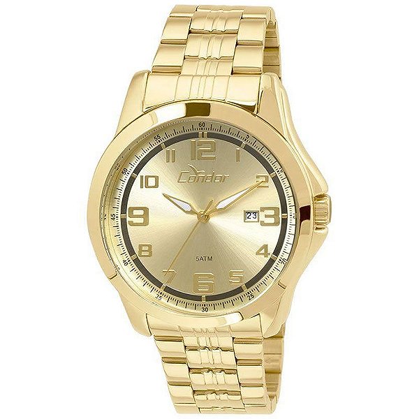 Relógio Condor Masculino Dourado CO2115VP4D