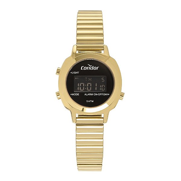 Relógio Condor Feminino Dourado Digital COJH512AH4P