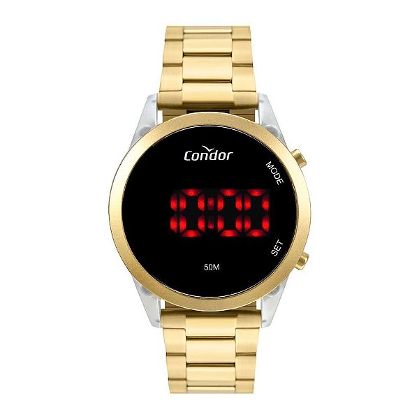 Relógio Condor Feminino Mix Match Dourado Digital COJHS31BAF7D - SunClock -  Óculos e Relógios