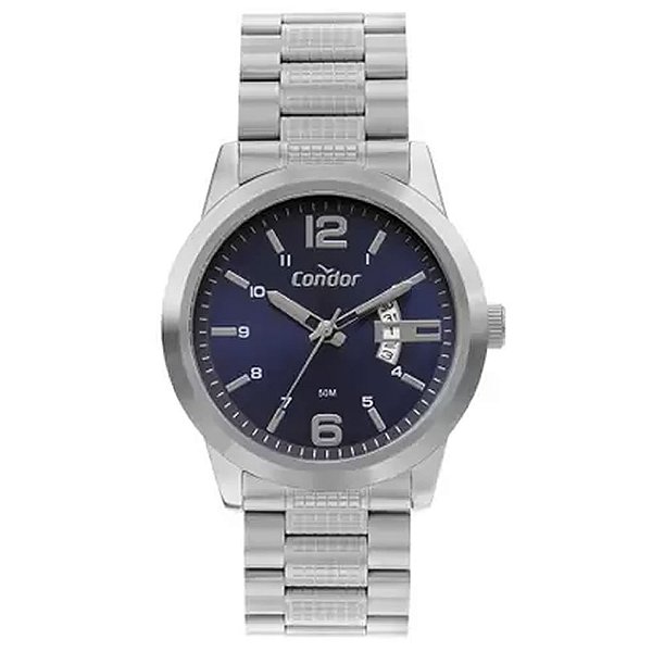 Relógio Condor Masculino Prata Analógico COPC32BD4A
