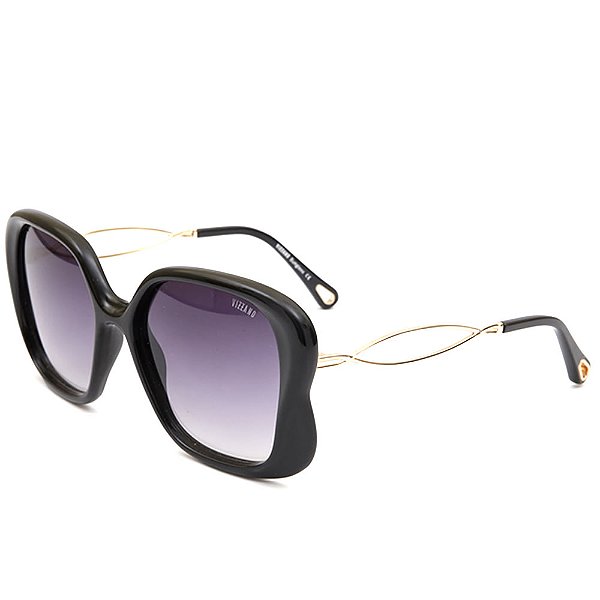 Óculos de Sol Solar Vizzano Diamond CH C100 Degradê Preto