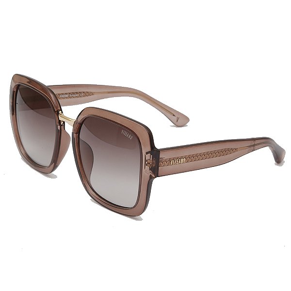 Óculos de Sol Solar Vizzano Diamond CI C200 Degradê Marrom
