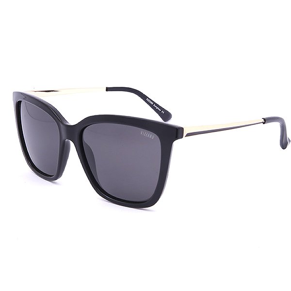 Óculos de Sol Solar Vizzano Diamond CJ C300 Quadrado Dourado