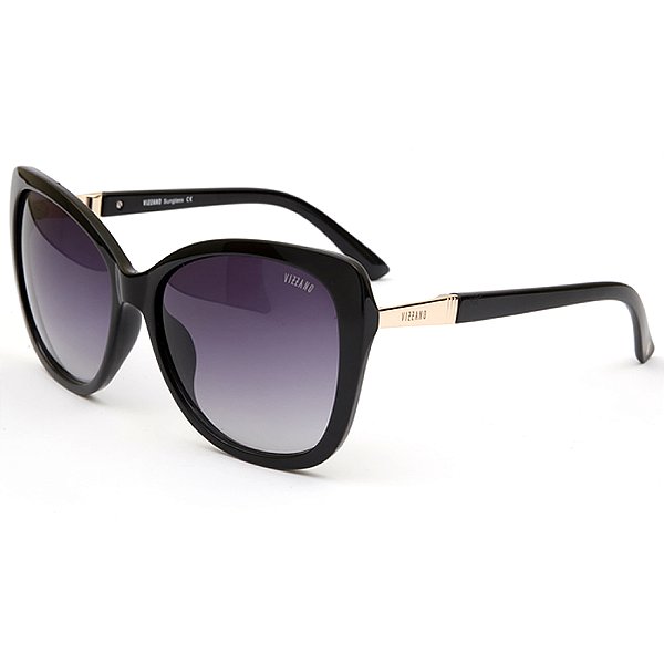 Óculos de Sol Solar Vizzano Diamond CM C100 Degradê Preto