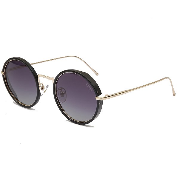 Óculos de Sol Solar Vizzano Diamond CP C200 Degradê Dourado