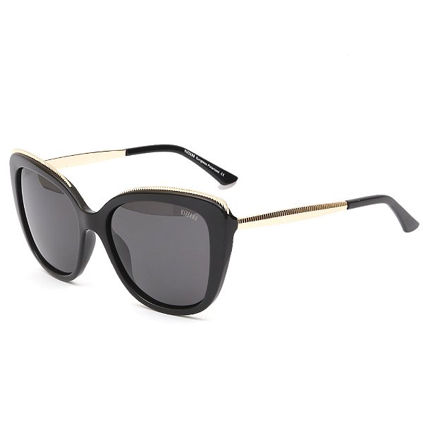 Óculos de Sol Solar Vizzano Diamond CY C100 Gatinho Dourado