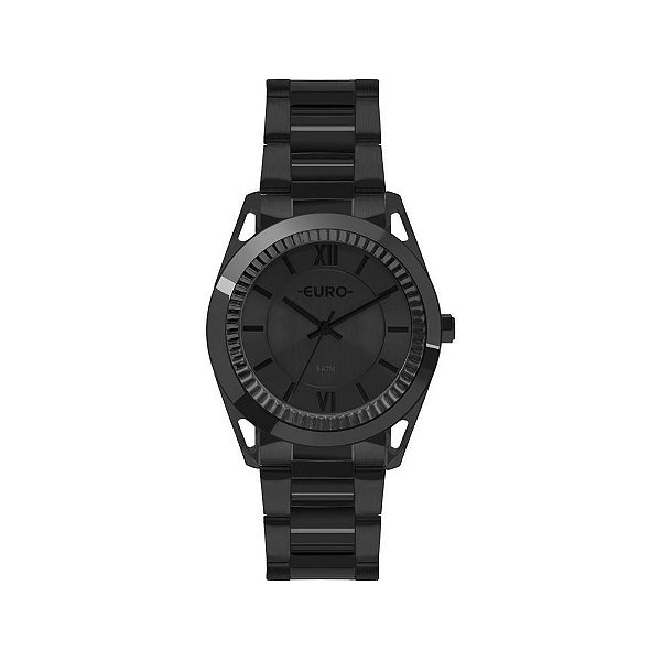 Relógio Euro Feminino Metal Frame Preto Analógico EU2035YPS4P