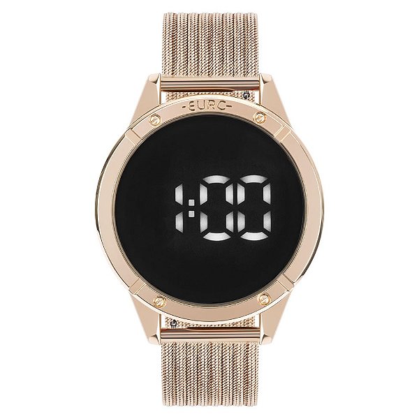 Relógio Euro Feminino Led Rosê EUBJ3912AB4F